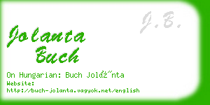jolanta buch business card